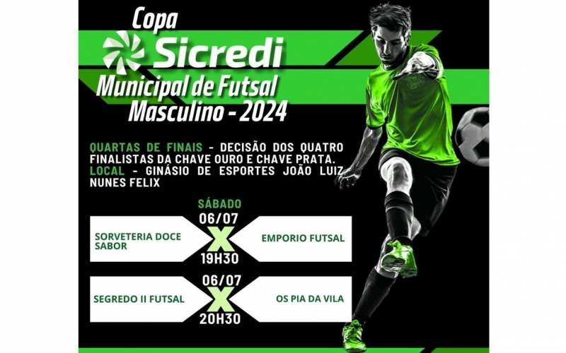 COPA SICREDI MUNICIPAL DE FUTSAL MASCULINO 2024